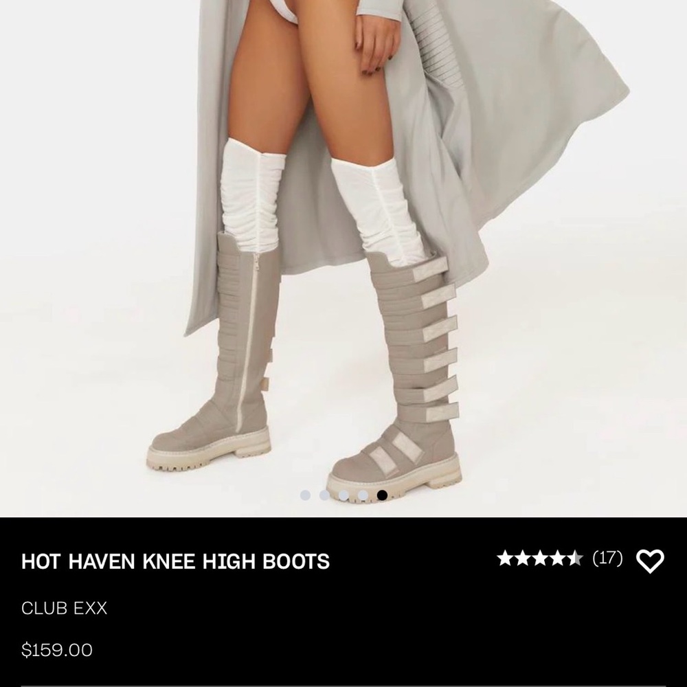 CLUB EXX HOT HAVEN KNEE HIGH BOOTS size 8 Brand New - Picture 2 of 10